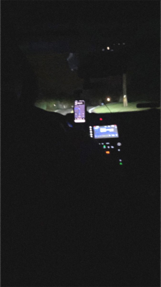 Teen using Uber at night