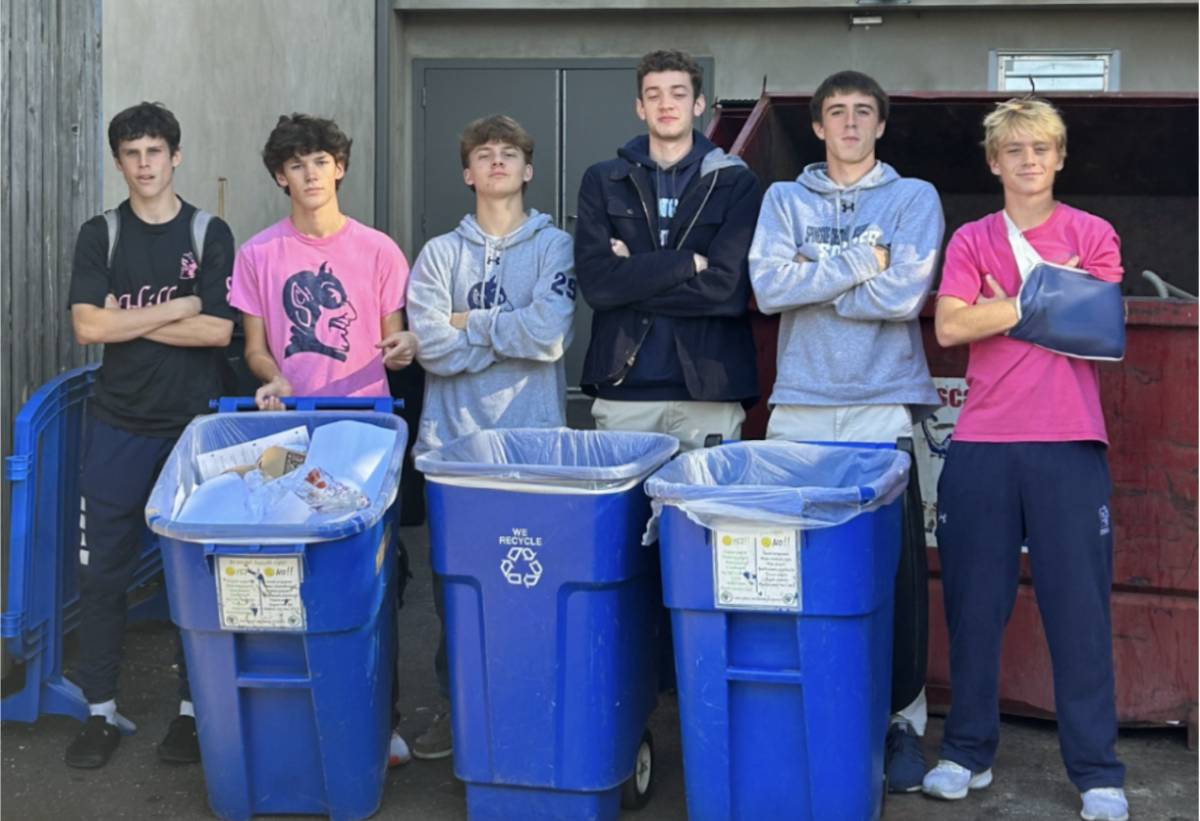 Service council recyclers are happy to help keep the SCH community clean.