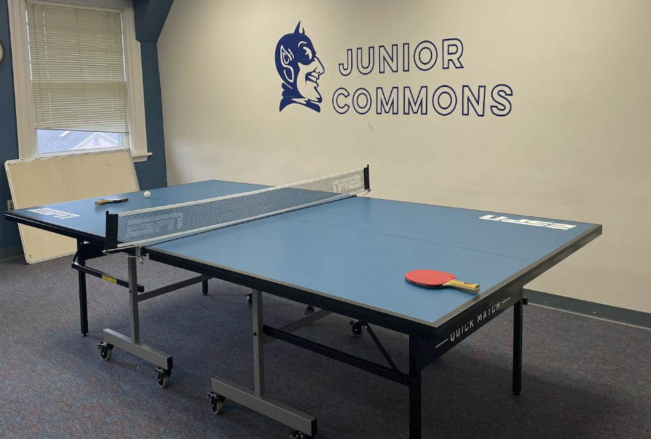 The new ping pong table is in the junior commons!