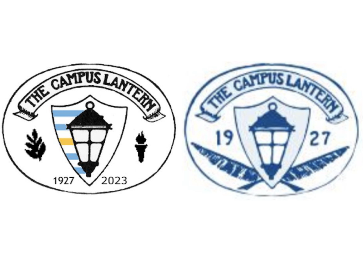 The Campus Lanterns new logo (left) beside its original logo (right)
