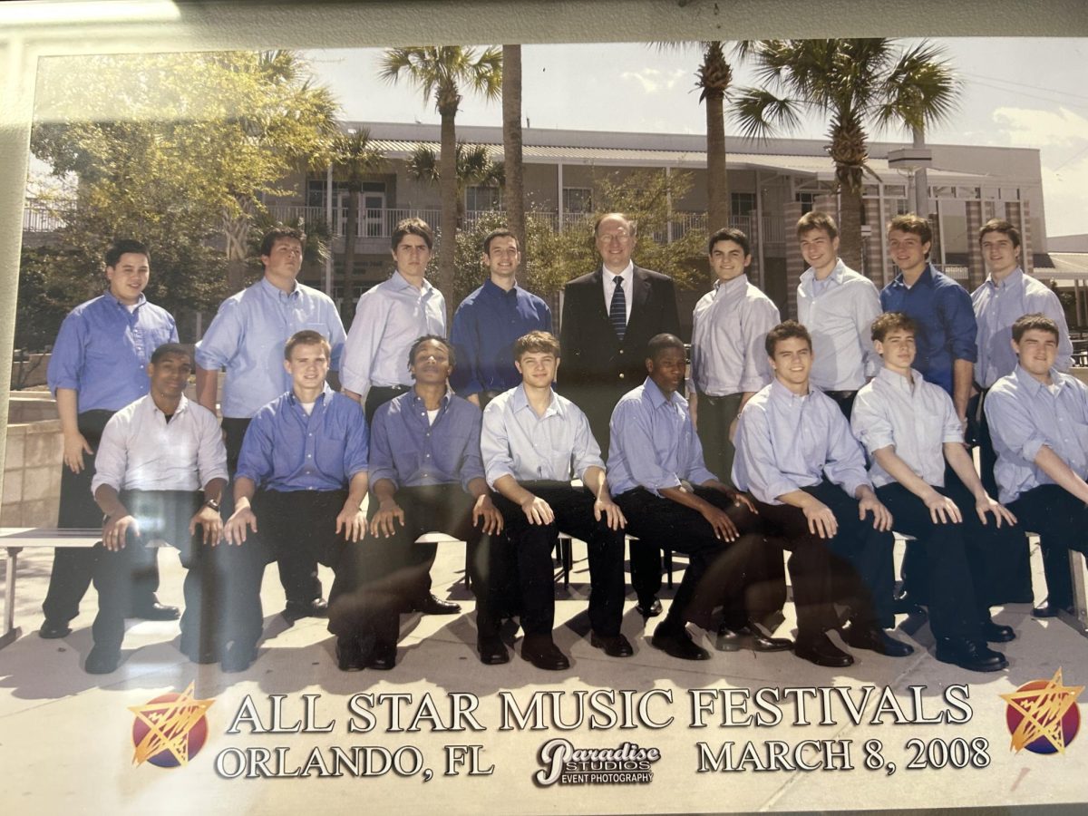 Mr. Woehr with the 2008 Hilltones at the All Star Music Festival in Orlando