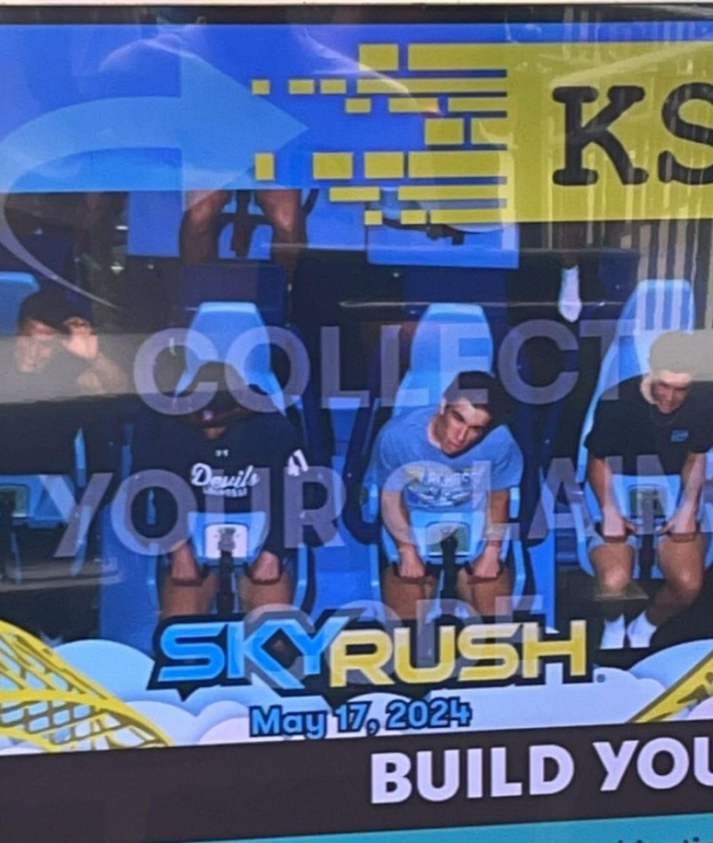 Freshman, now Sophomores, share their photo on the roller coaster at Hershey!