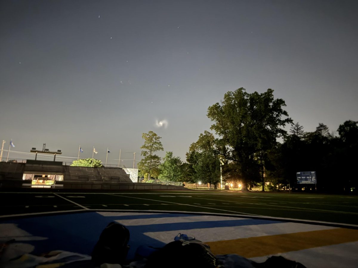 View from Football Field of Perseid Shower  
