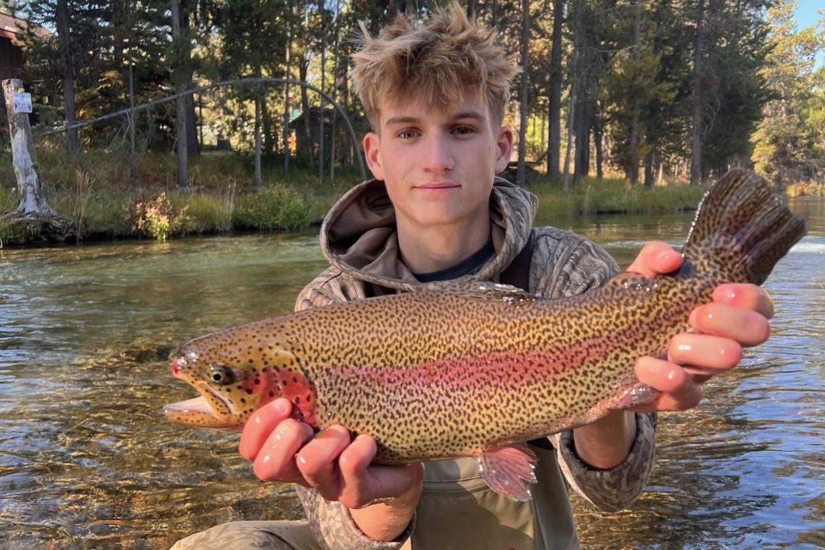 Nolan McShane ‘25 caught a rainbow trout in June 2025 in Bend, Oregon. He was with his Dad, brother, and other family members, and he caught this beautiful fish on the first day of his trip.