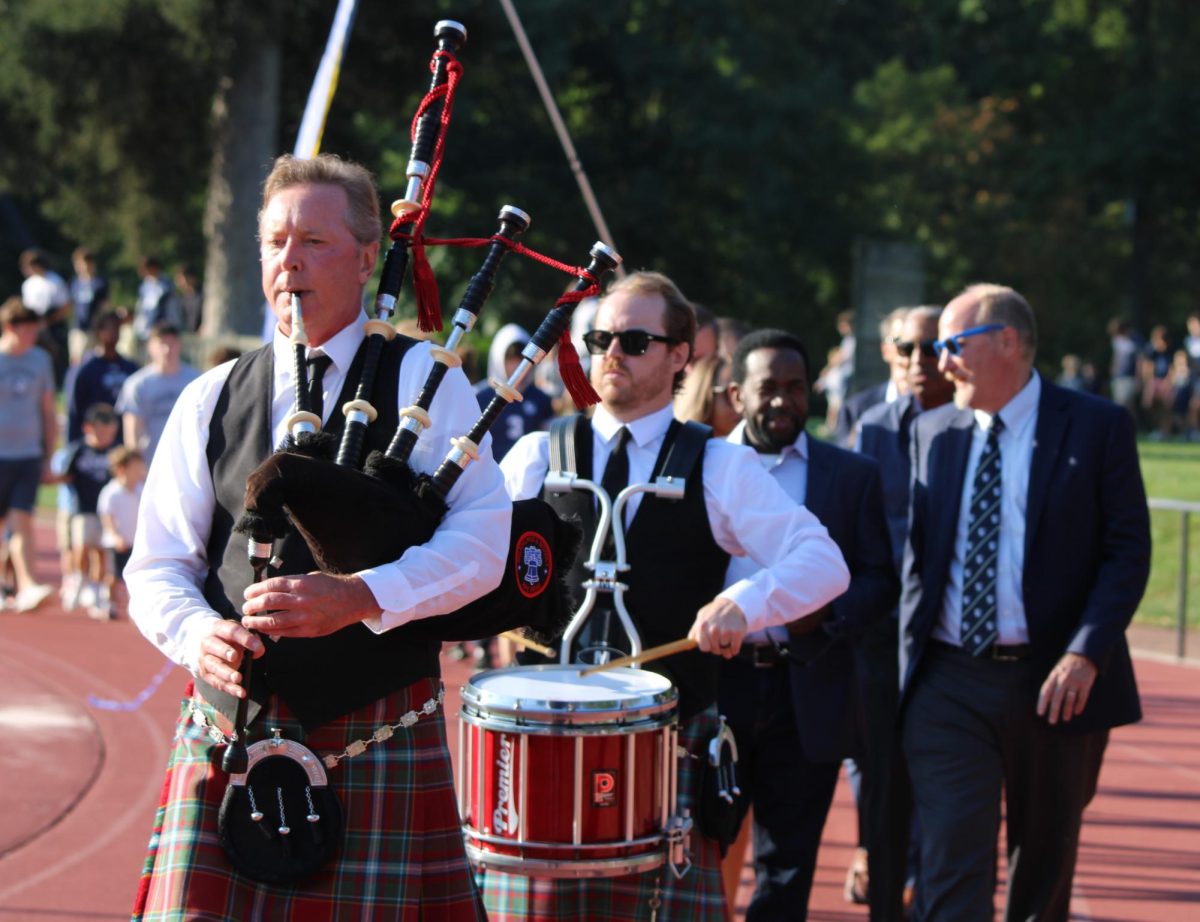 Bagpipers and Dr. Druggan lead Convocation 2025