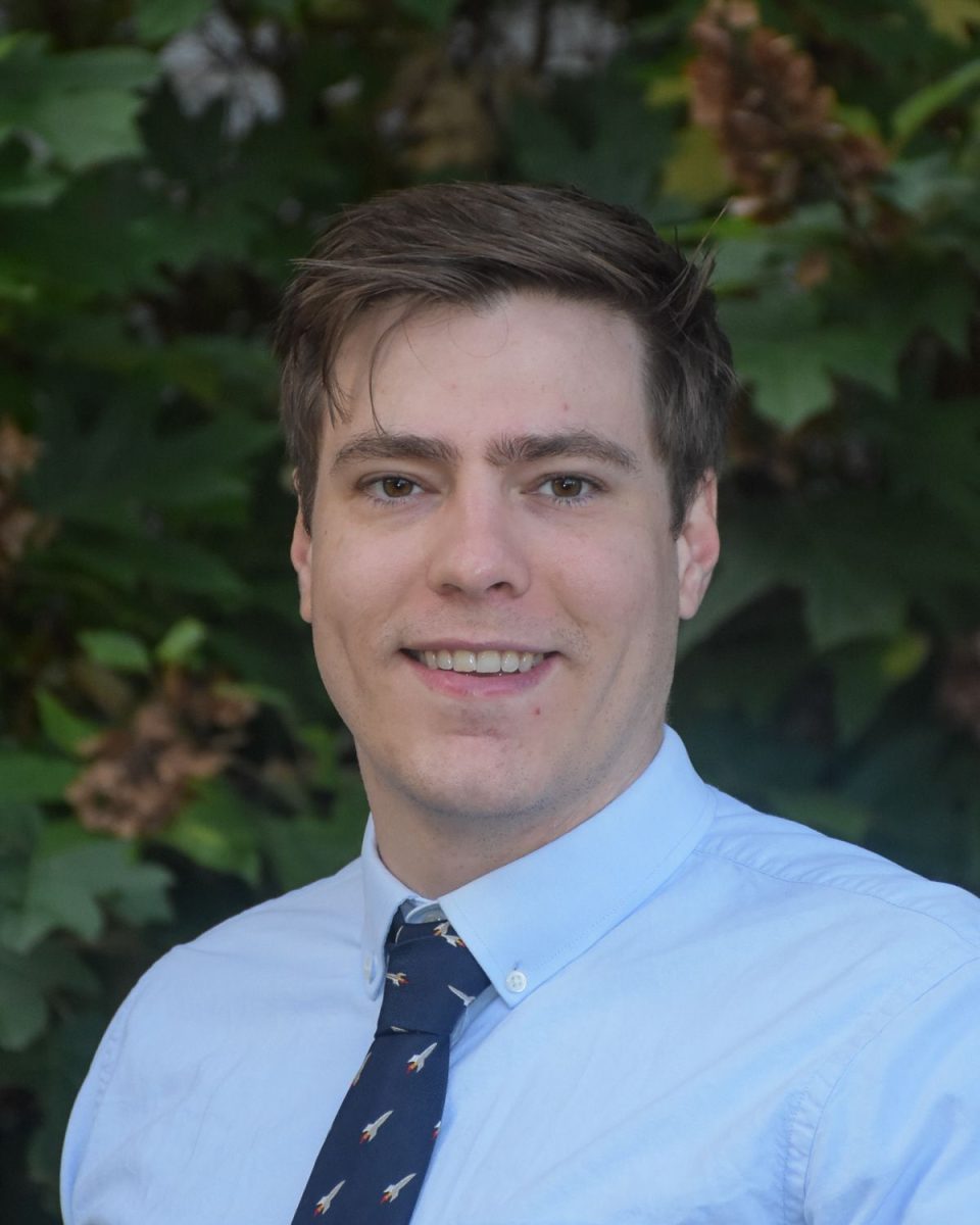 Portrait of Ian Kreher, math teacher at SCH.