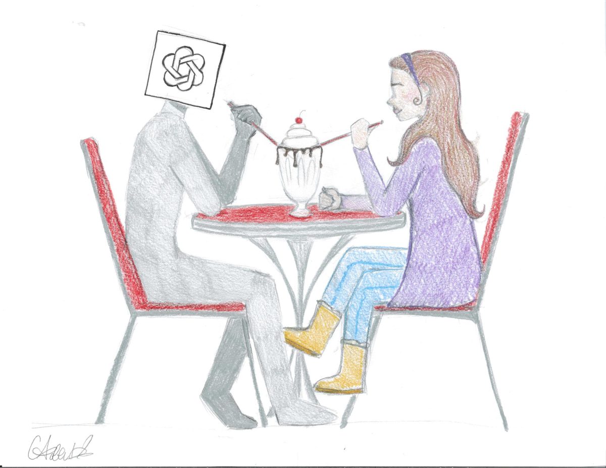 Student on a date with ChatGPT
