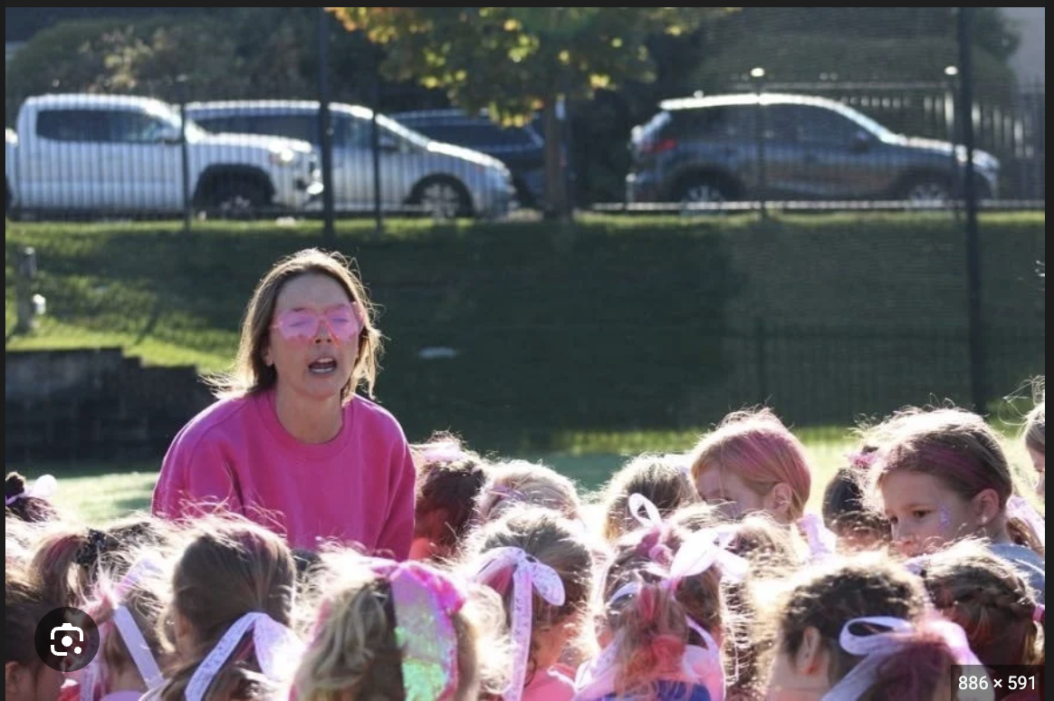 Gretta Ehret coaching young girls at a Dream Crazy Clinic in 2024. 